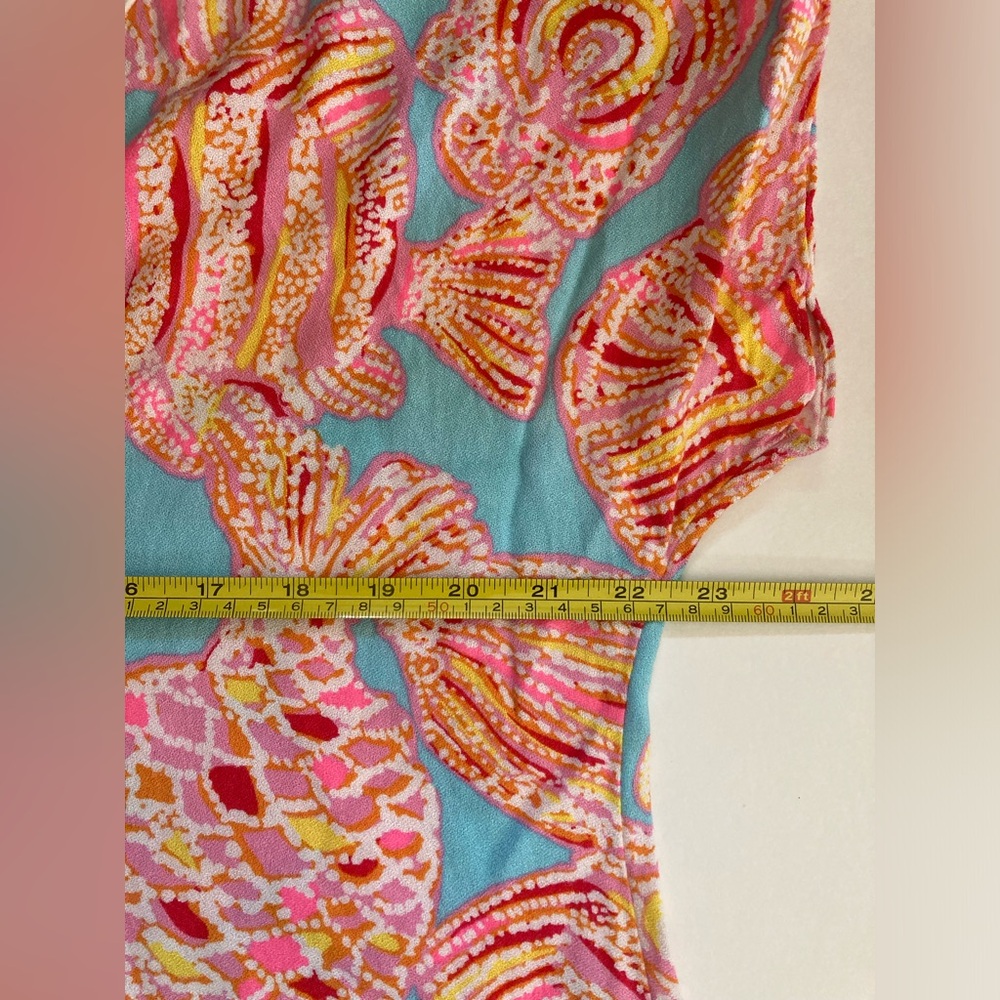Lilly Pulitzer | Women’s Multi-Colored Fish Print T-Shirt Dress - Picture 8 of 8